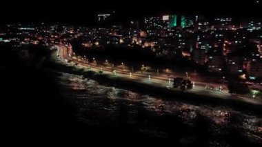 İsrail 'in başkentinin gece manzarası