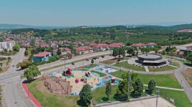 Barselona şehrinin manzarası