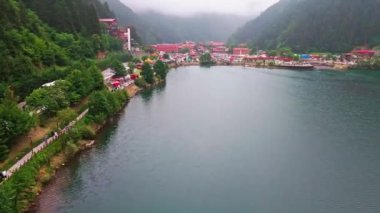 Şehrin güzel hava manzarası