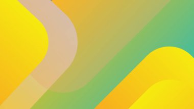 Soyut sarı ve yeşil geometrik arkaplan. Posterler, afişler ve arka planlar için çok uygun..