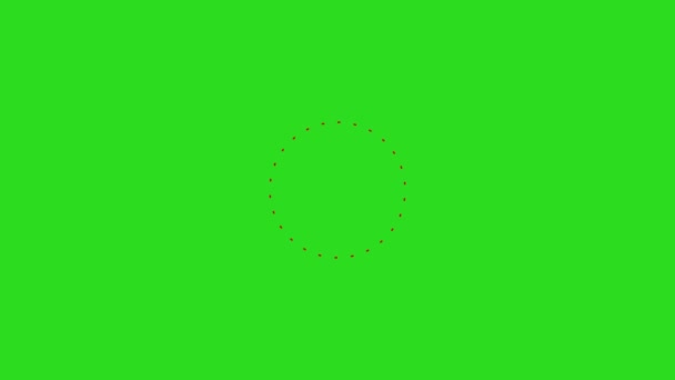 运动图形元素绿色屏幕4K — 图库视频影像