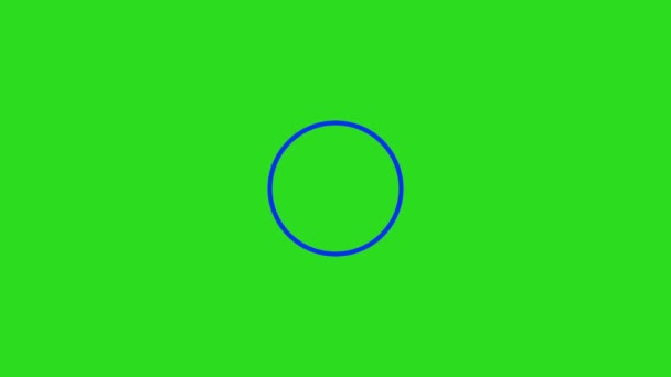 Grafika Ruchoma Kształty Elementów Zielony Ekran — Wideo stockowe
