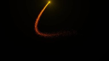 Işıklar parçacık efektleri siyah ekran örtüsü