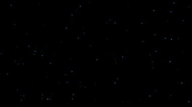 Mavi parçacıklar animasyon siyah ekran örtüsü etkisi