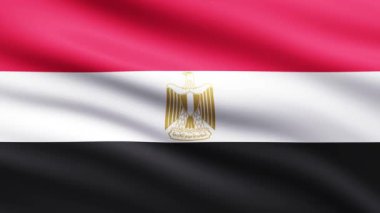 Mısır bayrağı tam ekran arkaplan canlandırması sallıyor