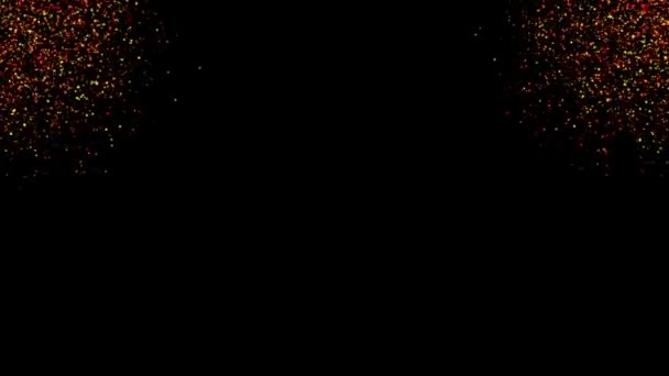 党的粒子影响动画黑屏覆盖 — 图库视频影像