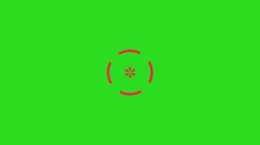 Hareket grafikleri çember şekil elementleri yeşil ekran 4k