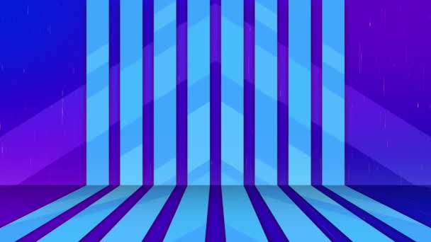 Animación Abstracta Fondo Azul Con Líneas Animadas Bucle Todo Color — Vídeos de Stock