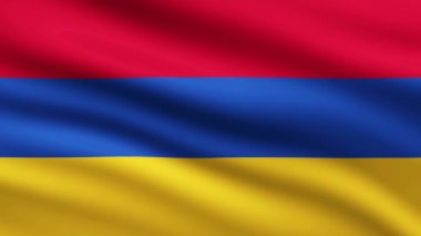 Ermenistan Bayrağı Dalgalanıyor Animasyon Arkaplanı Ermenistan Tam Ekran Bayrağı