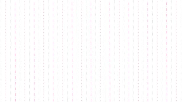Αφηρημένο Λευκό Φόντο Κινούμενες Γραμμές Μοτίβο Γραφικά Στοιχεία Κίνηση Ροζ — Αρχείο Βίντεο