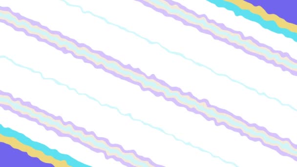 Абстрактний Геометричний Рідкий Фон Лініями Анімації Білого Руху Графіки Текстури — стокове відео