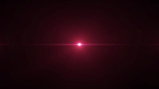 Luz Efectos Vídeo Animación Pantalla Negra Superposición Colores Luces Rojas — Vídeos de Stock