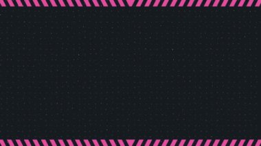 Animasyon pembe ışıklandırma noktaları ve çizgi desen animasyon dokusu olan soyut koyu arkaplan