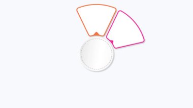 Canlandırılmış bilgi tasarımı, hareket grafikleri 7 adım, nesneler, elementler veya seçenekler bilgi grafikleri arka plan animasyonu