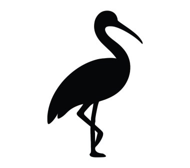 Afrika Finfoot vektör çizim sanatı.