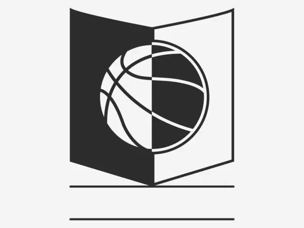 Basketball Monogram Tasarım Elemanı, Monogram Basketball Logo Vector, Basketball Monogram ile Spor Amblemi, Klasik Basketbol Monogramı, Basketball Monogram, Basketball Monogram