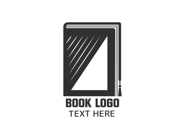 Βιβλίο Εμπνευσμένο Λογότυπο Έννοιες Λογότυπα Για Τους Λάτρεις Του Βιβλίου — Διανυσματικό Αρχείο