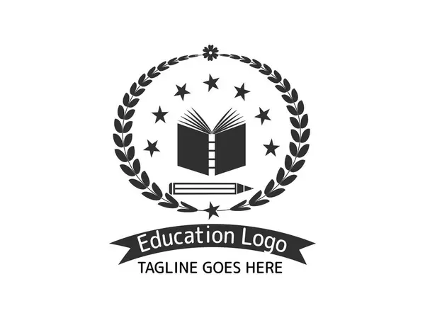 Logo Concepten Geïnspireerd Boeken Logo Voor Boekenliefhebbers Boekencollectie Artistieke Logo — Stockvector