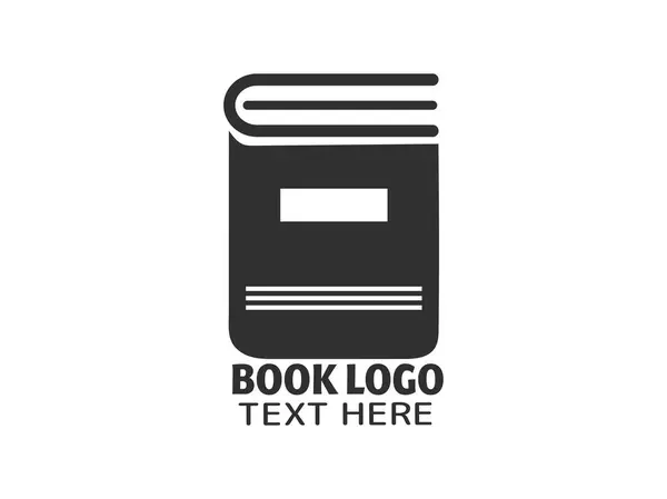 Logo Inspirowane Książkami Logo Dla Miłośników Książek Księgarnia Logo Design — Wektor stockowy
