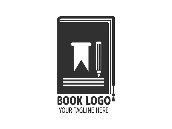 Logotipos Inspirados Libro Logotipos Para Los Amantes Del Libro Colección — Archivo Imágenes Vectoriales