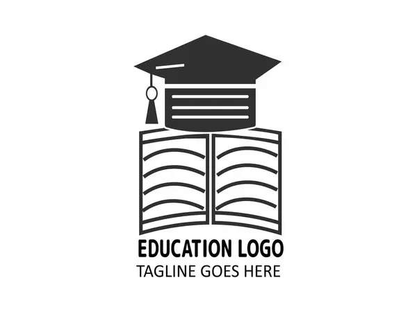 Concetti Logo Ispirati Libro Logos Gli Amanti Del Libro Bookish — Vettoriale Stock