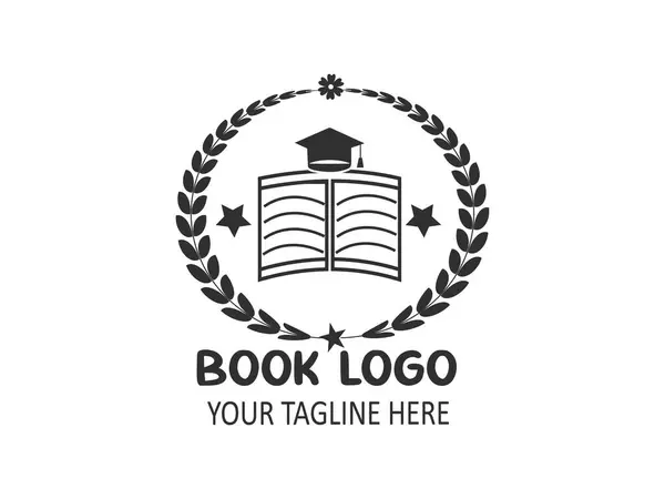 ブックインスパイアされたロゴコンセプト ブック愛好家のためのロゴ ブックのロゴデザインコレクション 文学ブランドのための芸術ロゴ エレガントなブックのロゴ作成 出版ハウスのための象徴的なロゴ ロゴデザイン — ストックベクタ