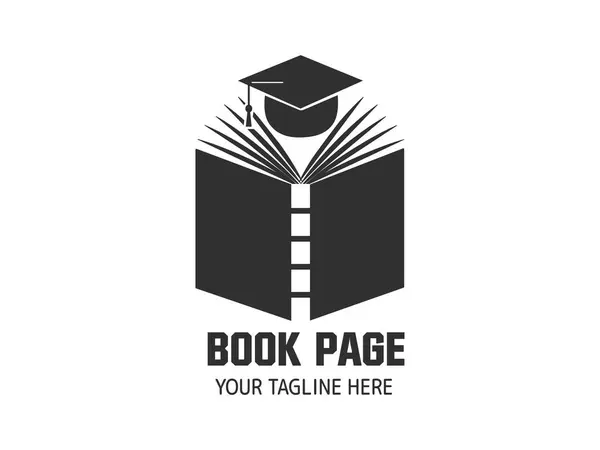 Conceitos Logo Inspirados Livro Logos Para Amantes Livro Coleção Design —  Vetores de Stock