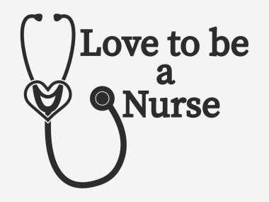 Stetoskop Kalp Şekli Typography Design, Stetoscope Design, Heart Shape Stethoscope, Stetoscope Heart Shape, Medikal Typography Design, Nurse Typography