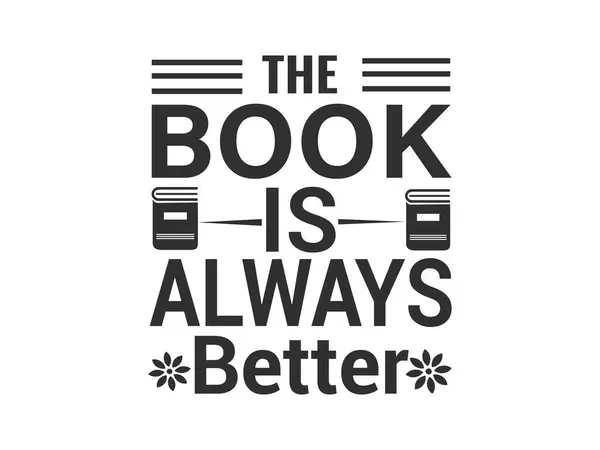 Elegant Book Typography Designs Book Typography Shirt Professional Typography Books — Stock Vector
