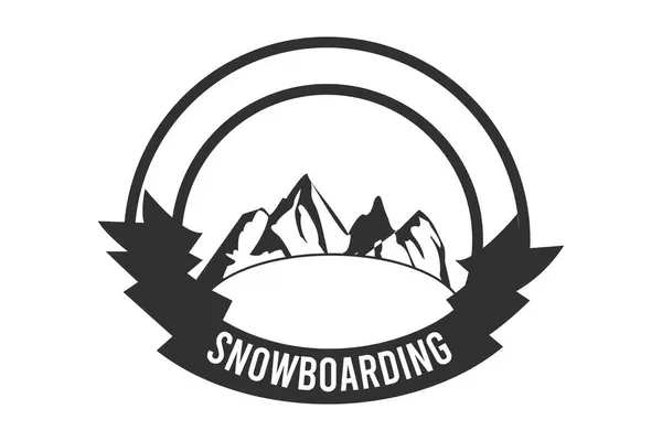 Snowboard Typografie Design Snowboarden Typografische Kunst Snowboard Lover Typografische Illustratie — Stockvector