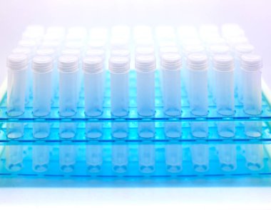 Test için şeffaf test tüpü