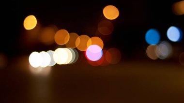 Bokeh ışığının bulanık arkaplanı.