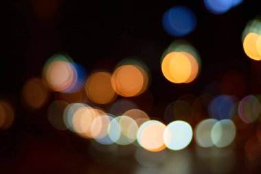 Bokeh ışıklarının soyut arkaplanı