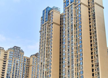 Chengdu, Sichuan 'da yoğun konut binaları