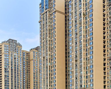 Chengdu, Sichuan 'da yoğun konut binaları