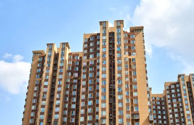 Chengdu, Sichuan 'da yoğun konut binaları