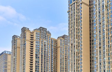 Chengdu, Sichuan 'da yoğun konut binaları