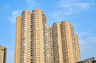Chengdu, Sichuan 'da yoğun konut binaları
