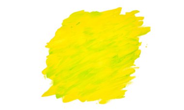 Yeşil ve sarı renkli soyut suluboya arka plan. suluboya kağıt dokusu.