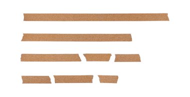 kahverengi bant bantları beyaz arkaplanda izole edildi