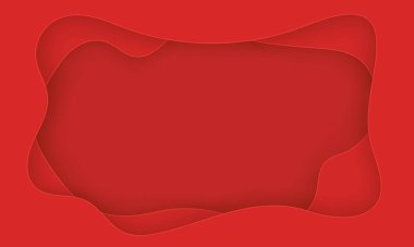 Kağıt kesme biçiminde kırmızı vektör arkaplanı