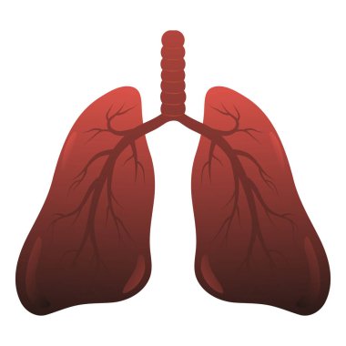 Siyah hastalıklı akciğer illüstrasyonu