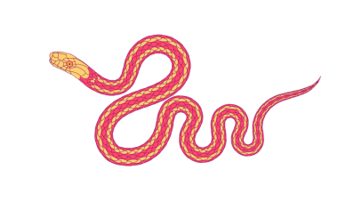 Çizgi film yılan grafikleri