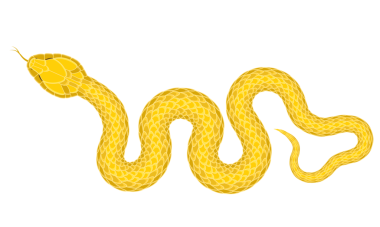 Basit bir çizgi film yılan deseni.