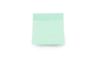 yeşil yapışkan not kağıdı