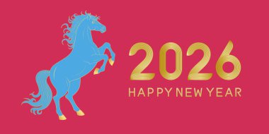 At Yılı için 2026 Çin Yeni Yılı posteri