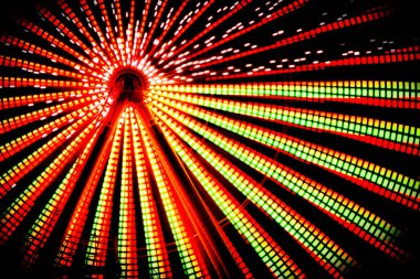 Almanya 'da Kiel 2025' te soyut ışık arkaplanı 