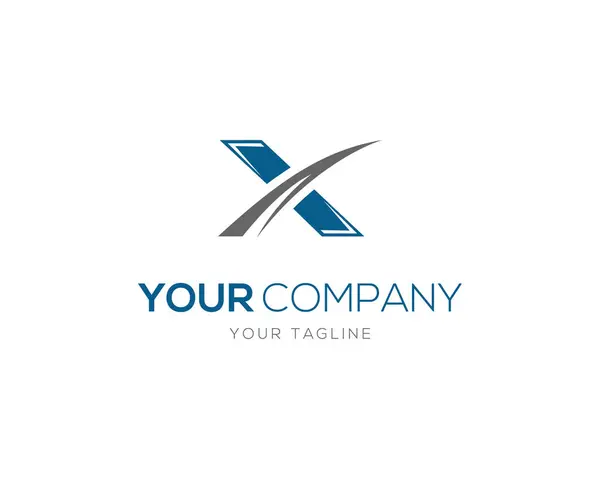 Harf X Monogram Simge İlk Logo Tasarımı Modern Vektör Şablonu.