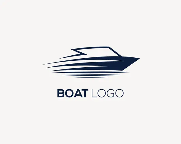 Sürat Teknesi Logosu Tasarım Vektörü Grafik Şablonu