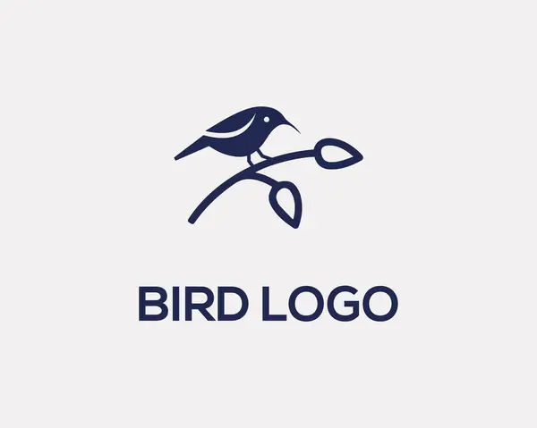 Sinekkuşu simgesi logo tasarımı kavramı modern vektör şablonu.